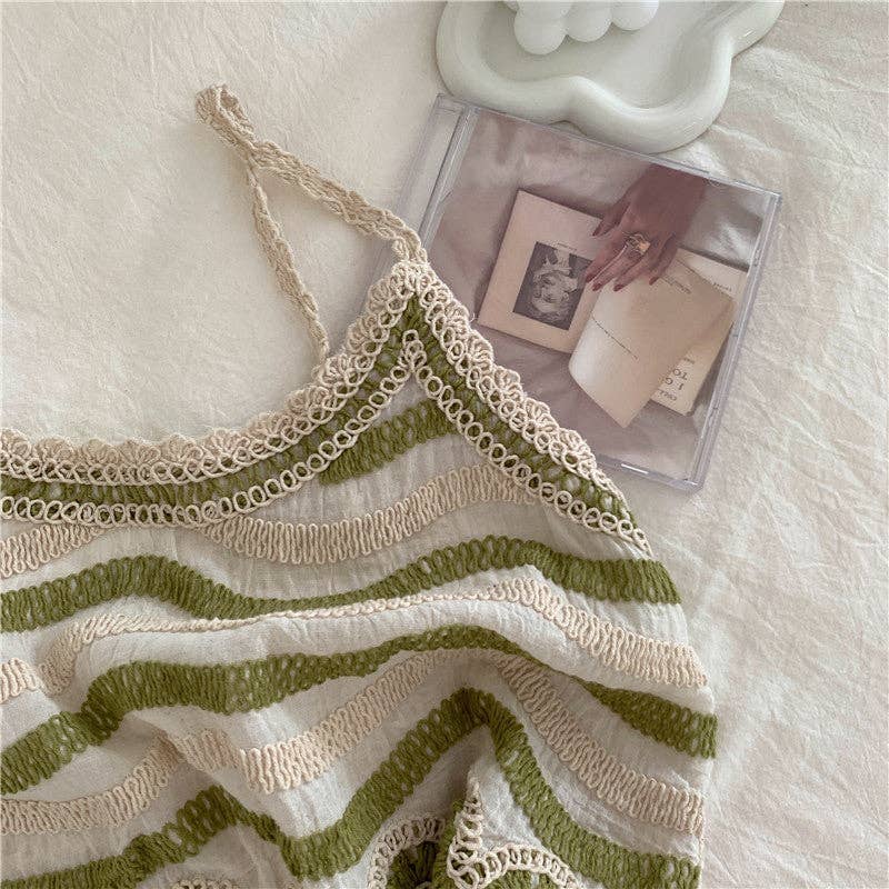 Embroidered Summer Tank Top