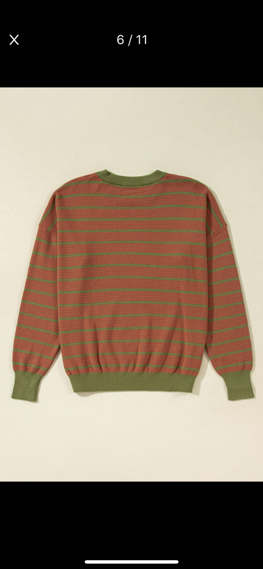 Striped Loose Sweater