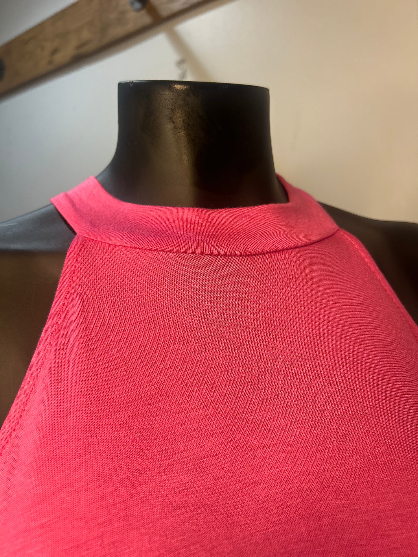 Jersey Pocketed Halter Dress