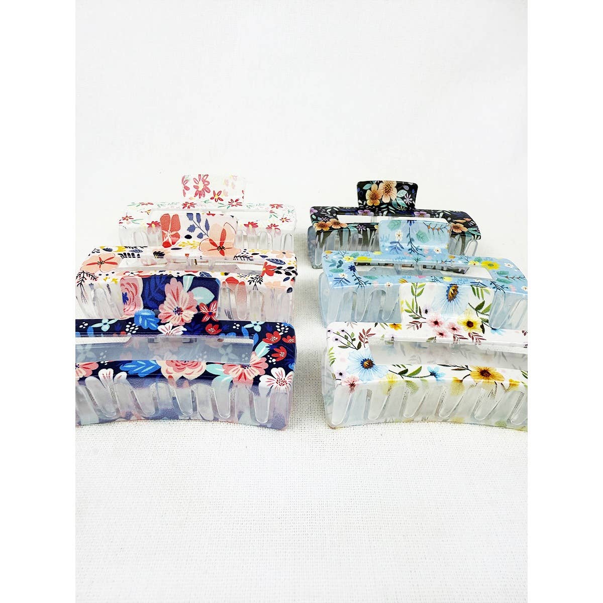Pretty Flower Print Variety Designs Hair Claw