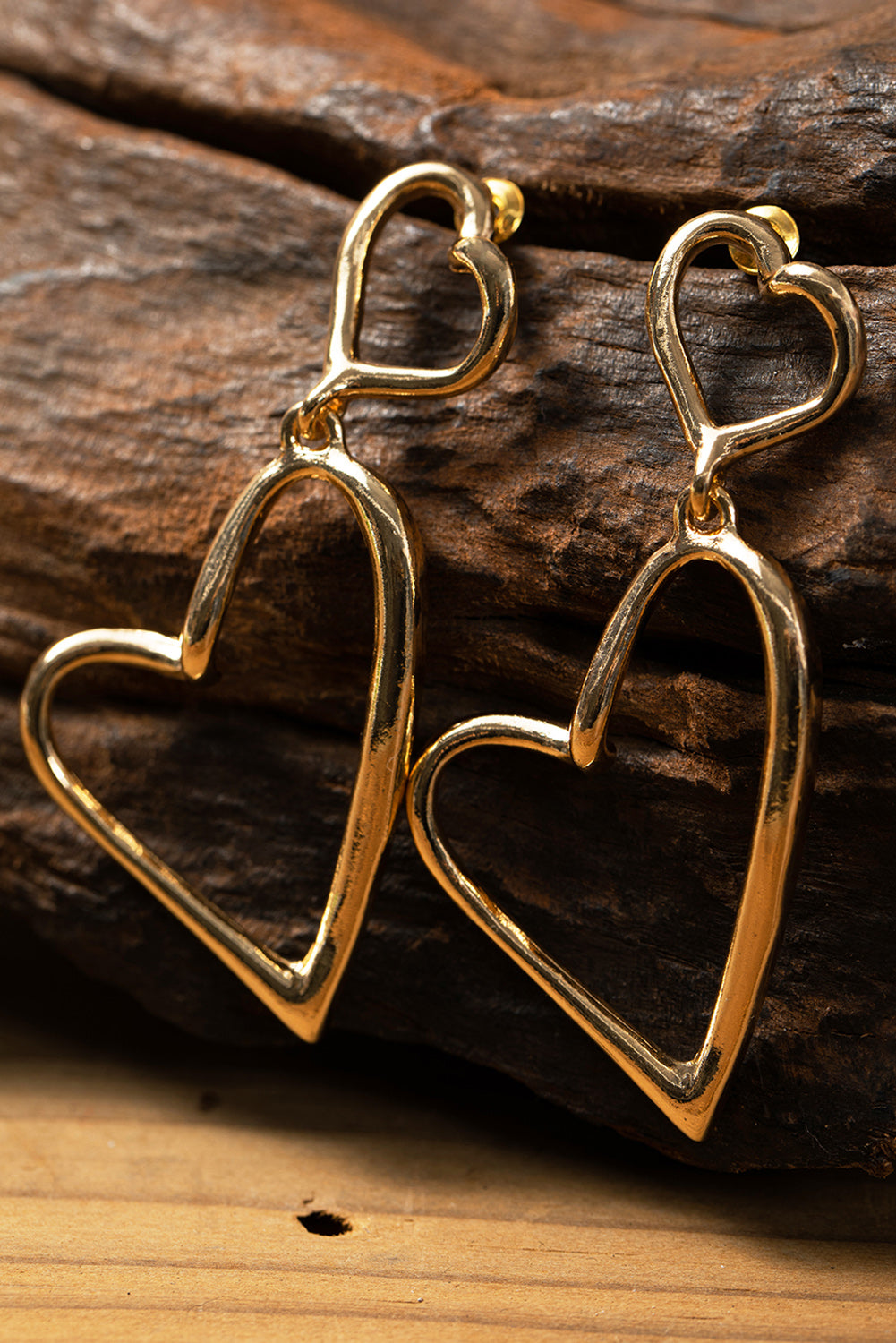 Gold heart Earrings