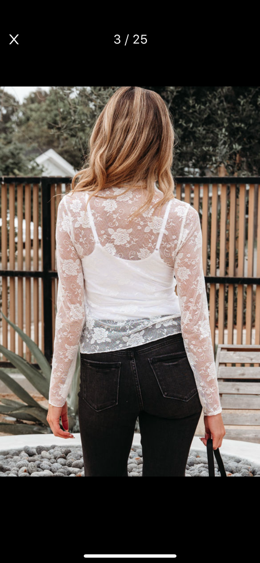 White Lace Top