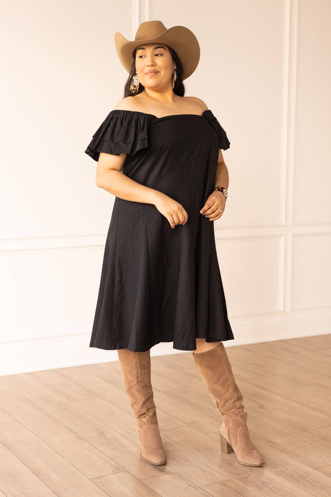 The Stella Black Linen Versi Dress Betty Lou and Co The Stella Black Linen Versi Dress Betty Lou and Co