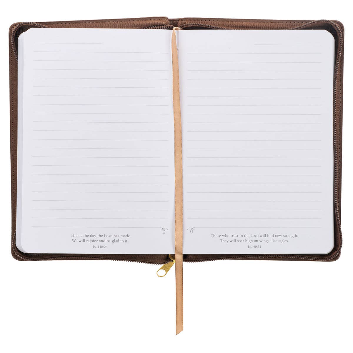 Journal Classic Zip Brown They Will Soar Isa. 40:31