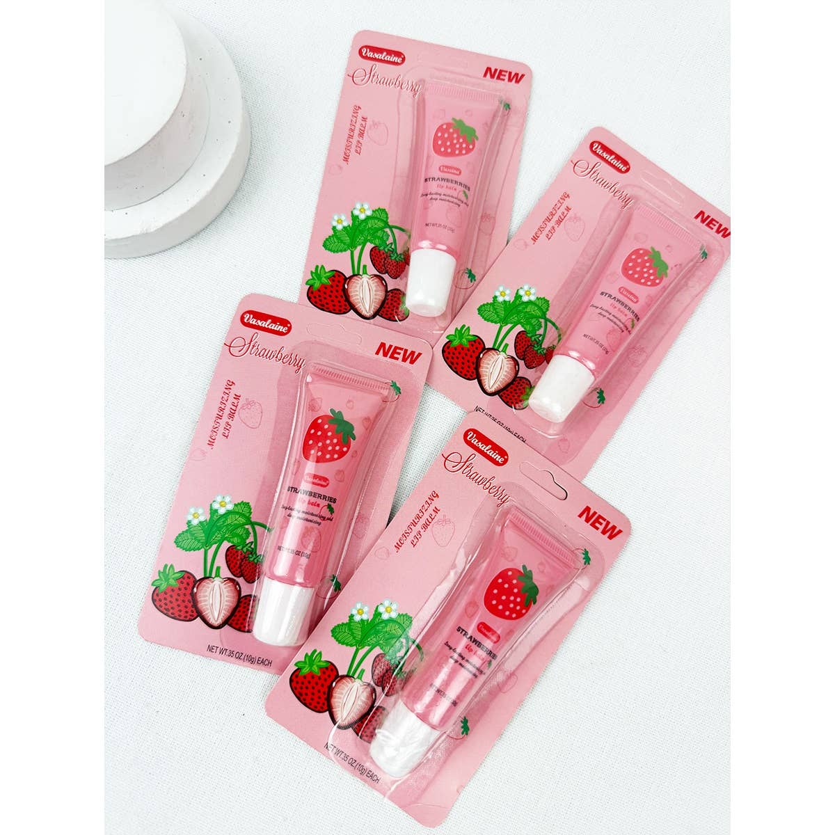 Strawberry Lip Balm Set