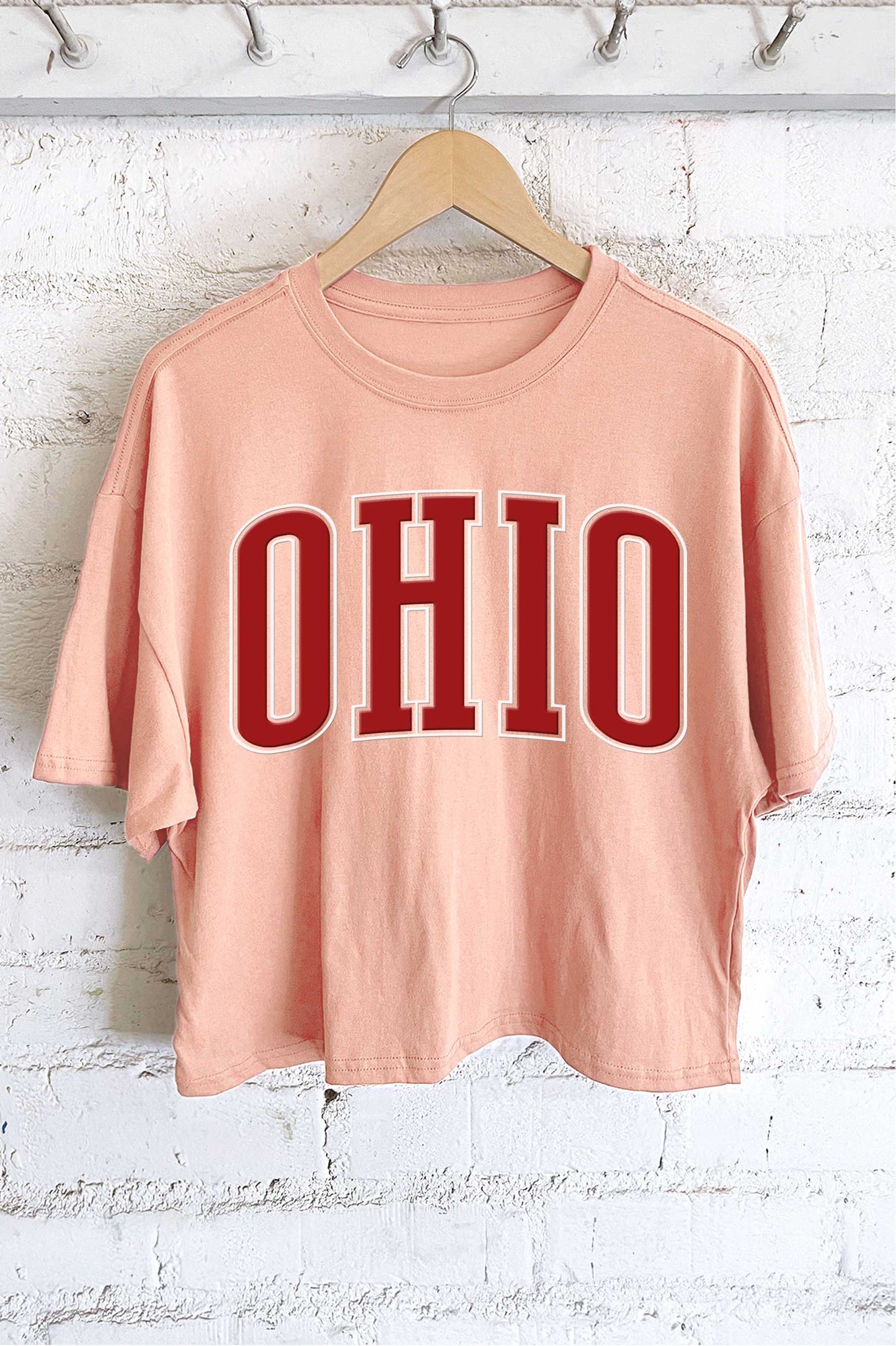 OHIO PUFF GRAPHIC LONG CROP TOP