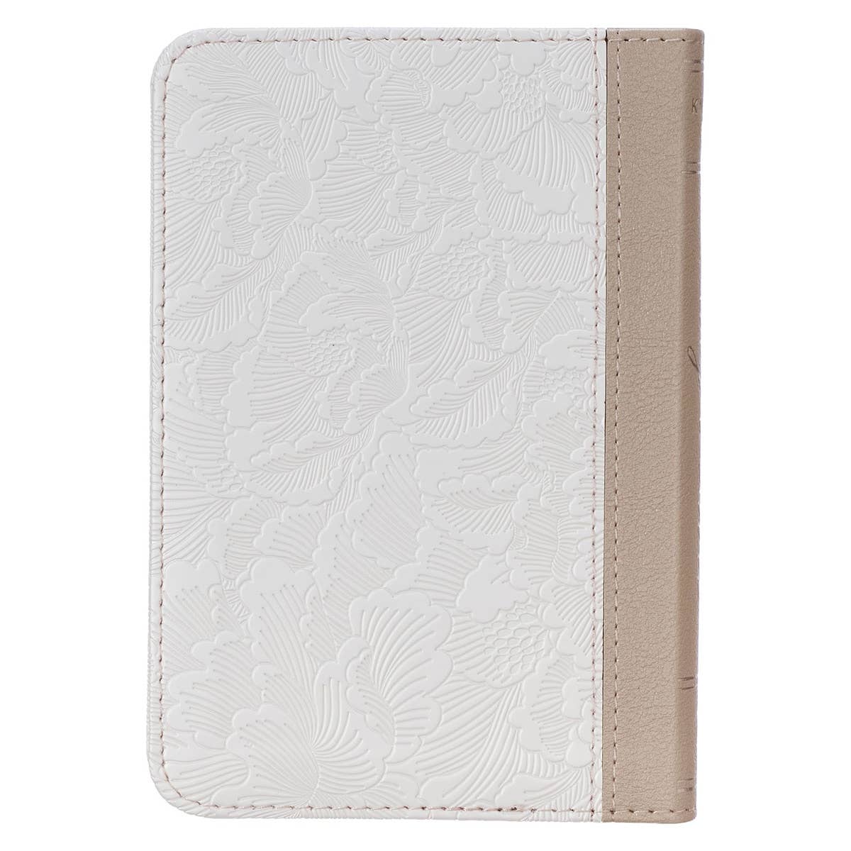 KJV Bible Mini Pocket Faux Leather, White