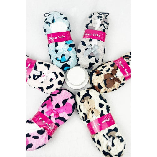 Leopard Soft Non Slip Winter Slipper