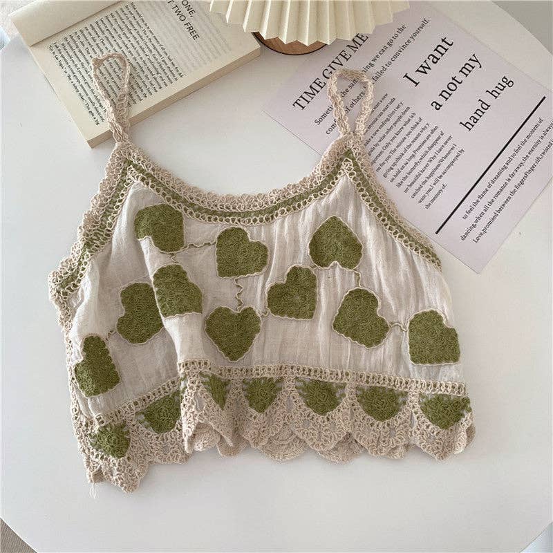 Embroidered Summer Tank Top