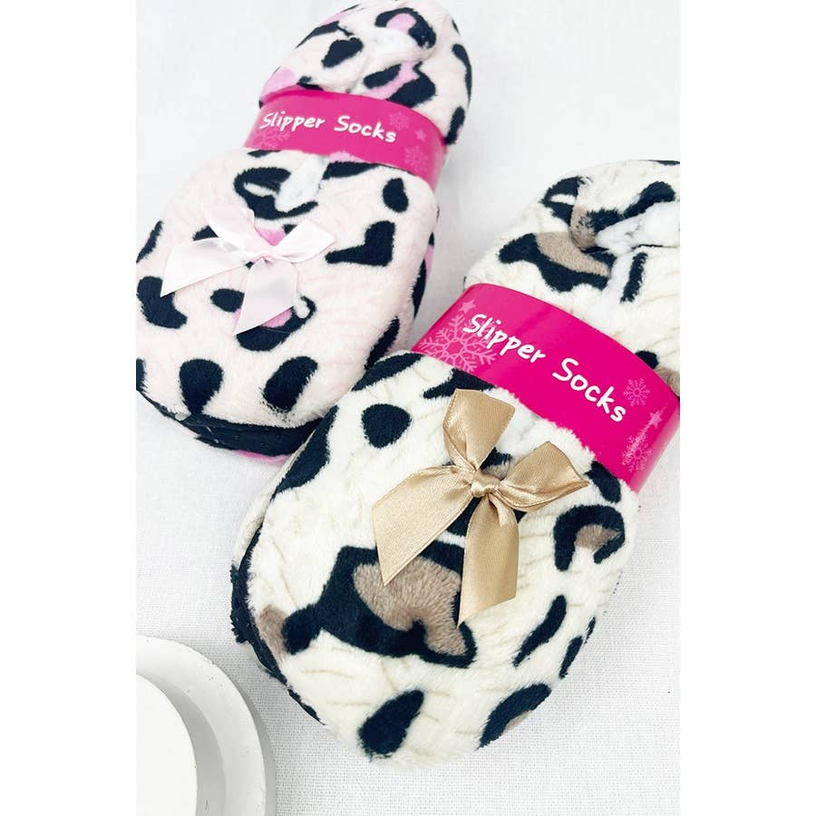 Leopard Soft Non Slip Winter Slipper