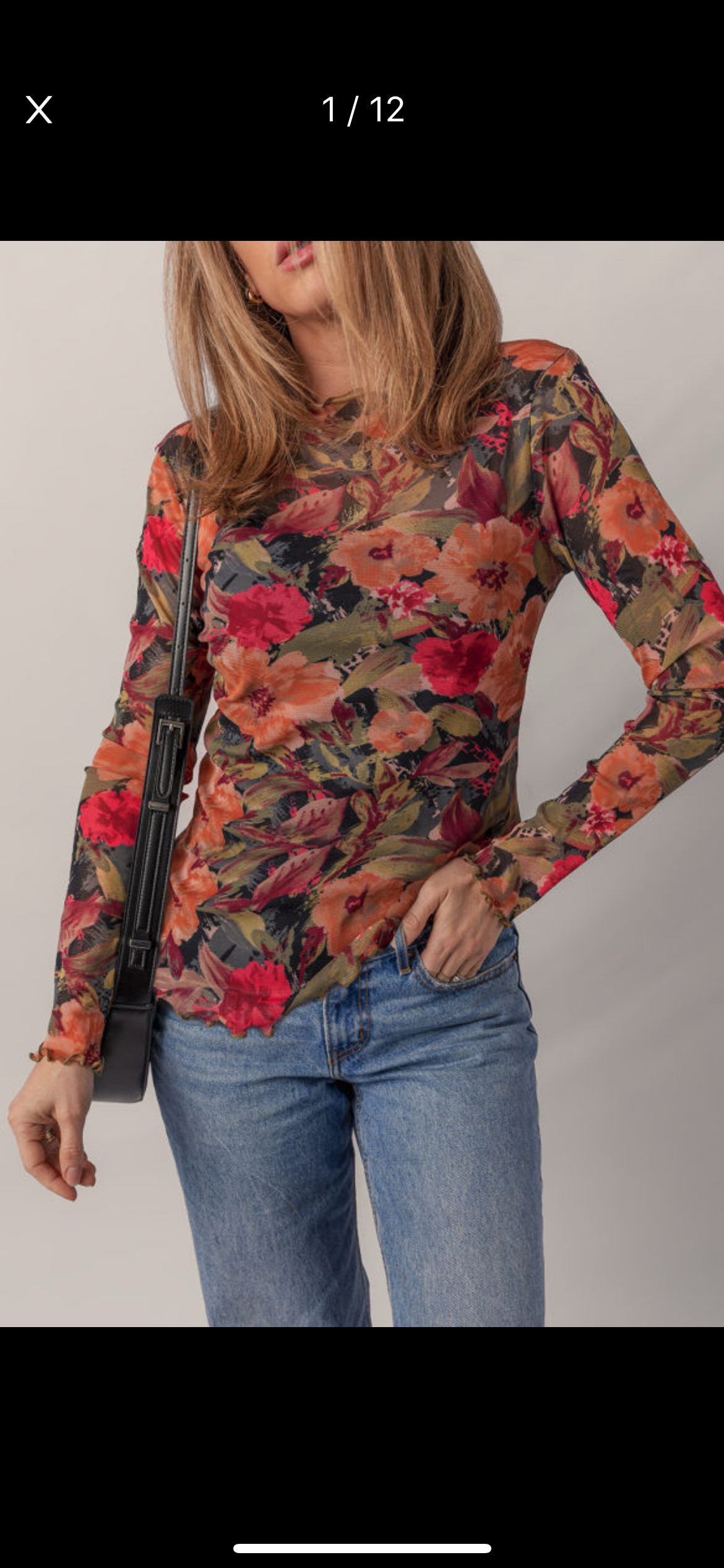 Multicolor Floral Lace Top