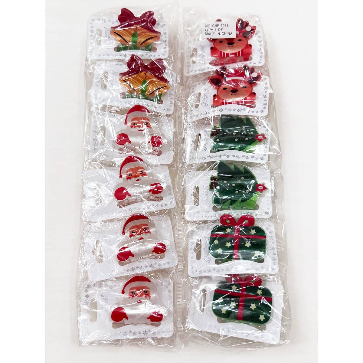 Small Christmas Hair Claw Clips for Girls