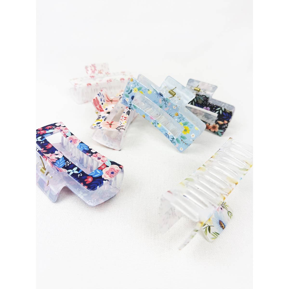 Pretty Flower Print Variety Designs Hair Claw