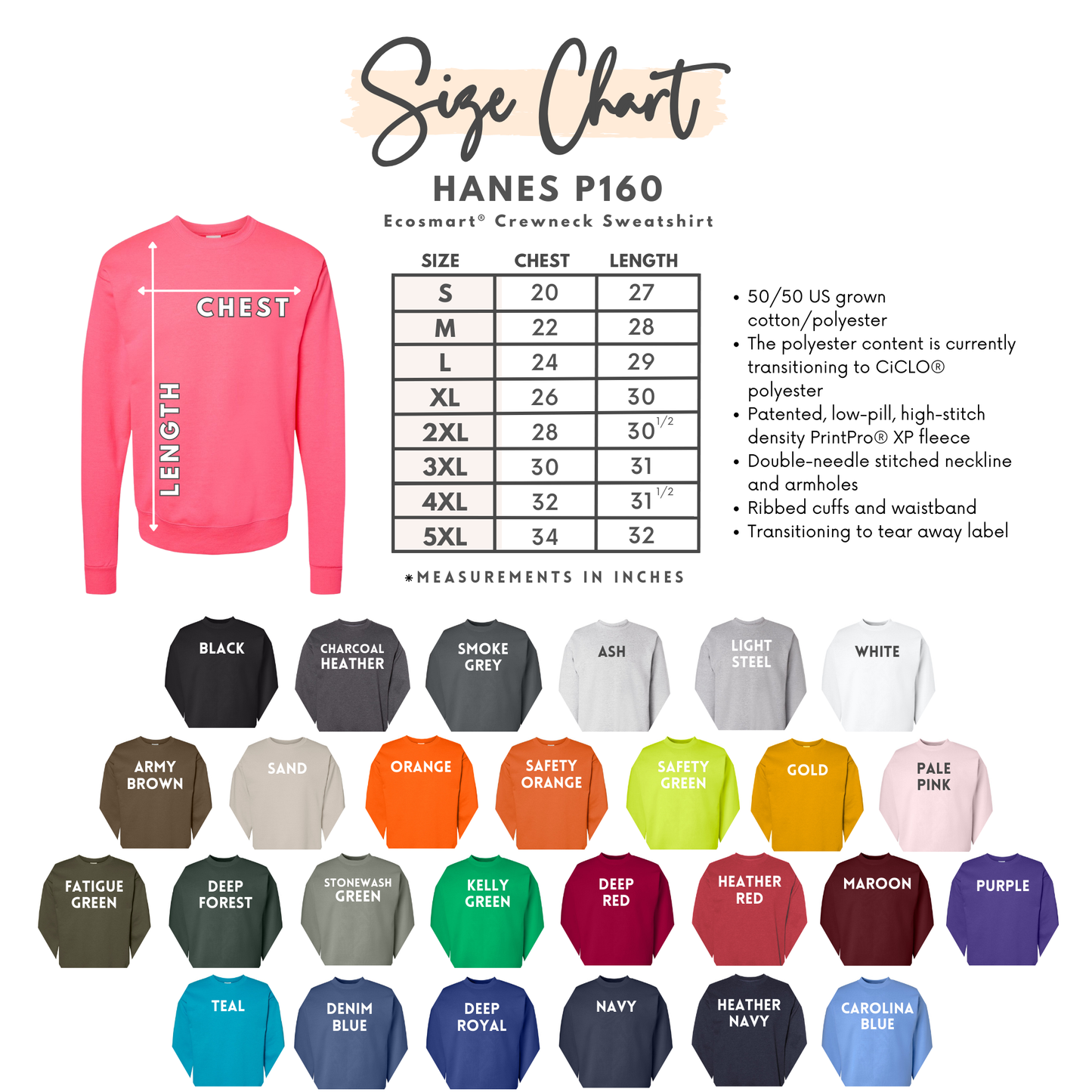 Custom Monotone Embroidered Spirit Sweatshirt