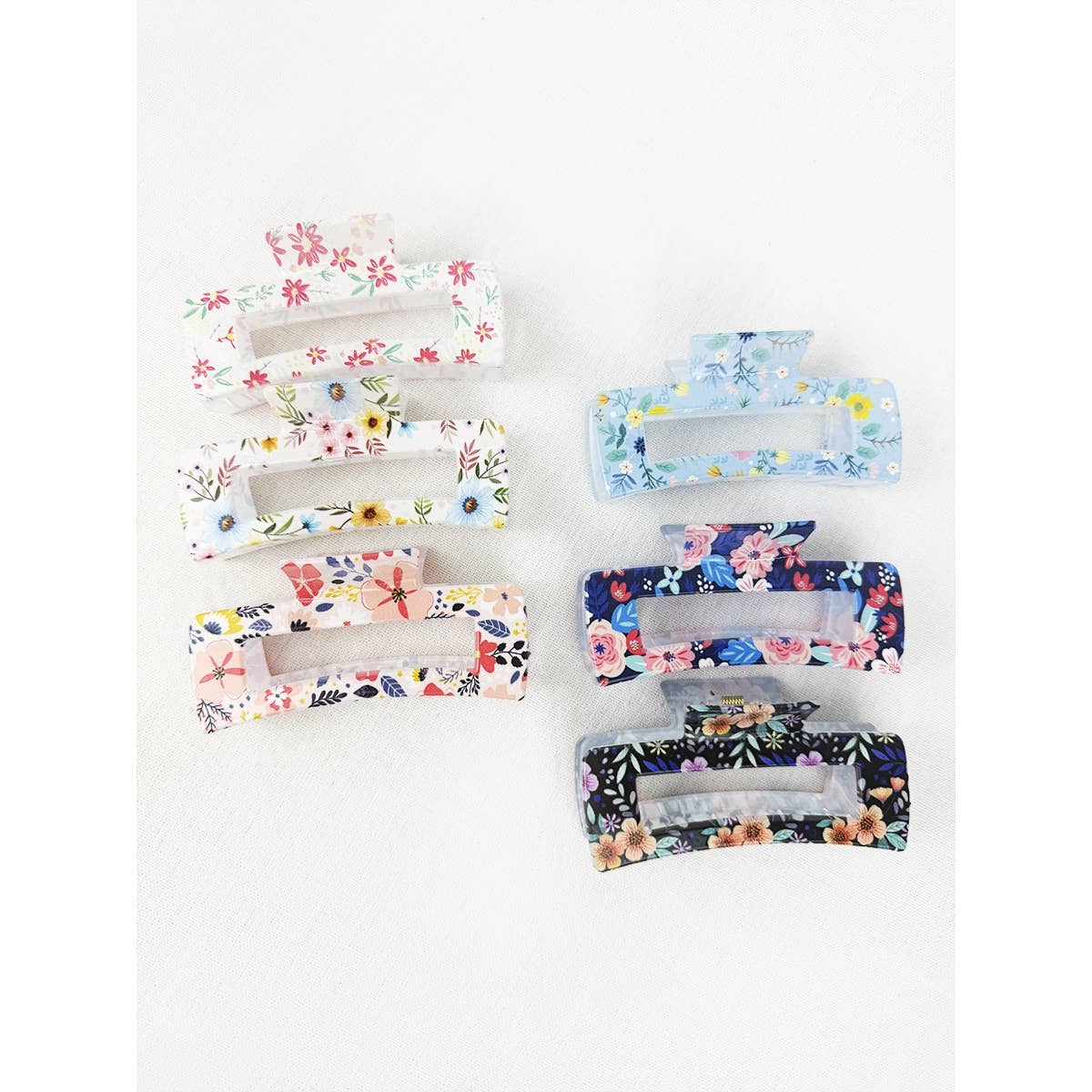 Pretty Flower Print Variety Designs Hair Claw