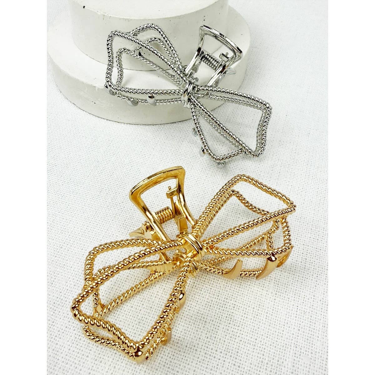 Metal Bow Shape Hair Claw Clips