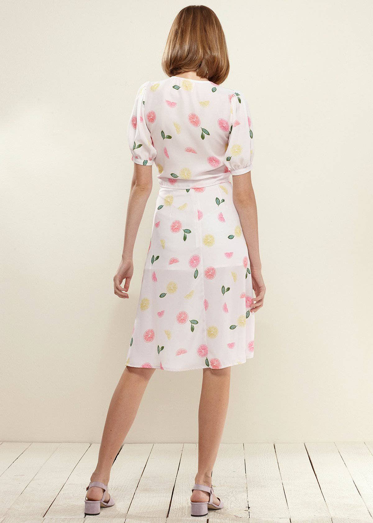 Nurode's Fruit Punch Button Front Midi Skirt