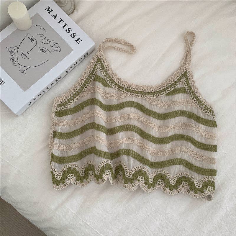 Embroidered Summer Tank Top