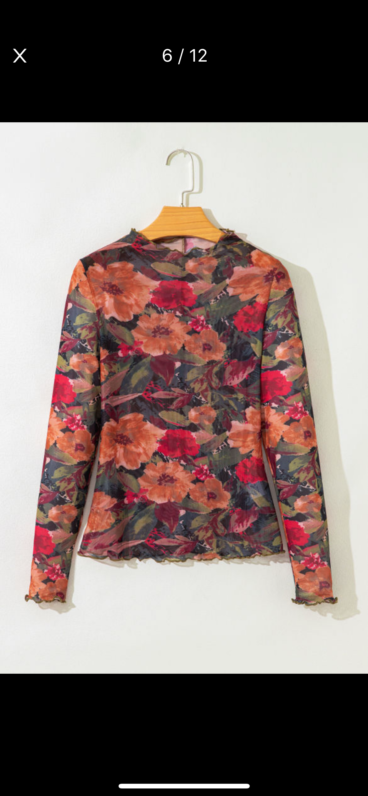 Multicolor Floral Lace Top