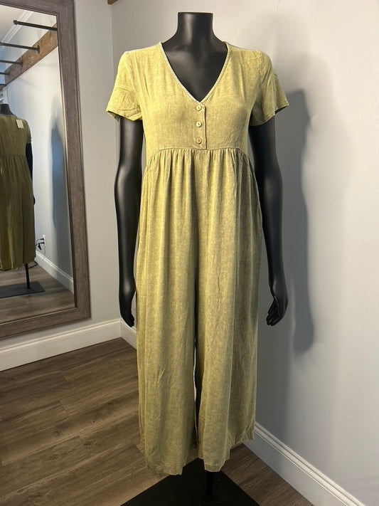 Short Sleeve Flowy Jumpsuit