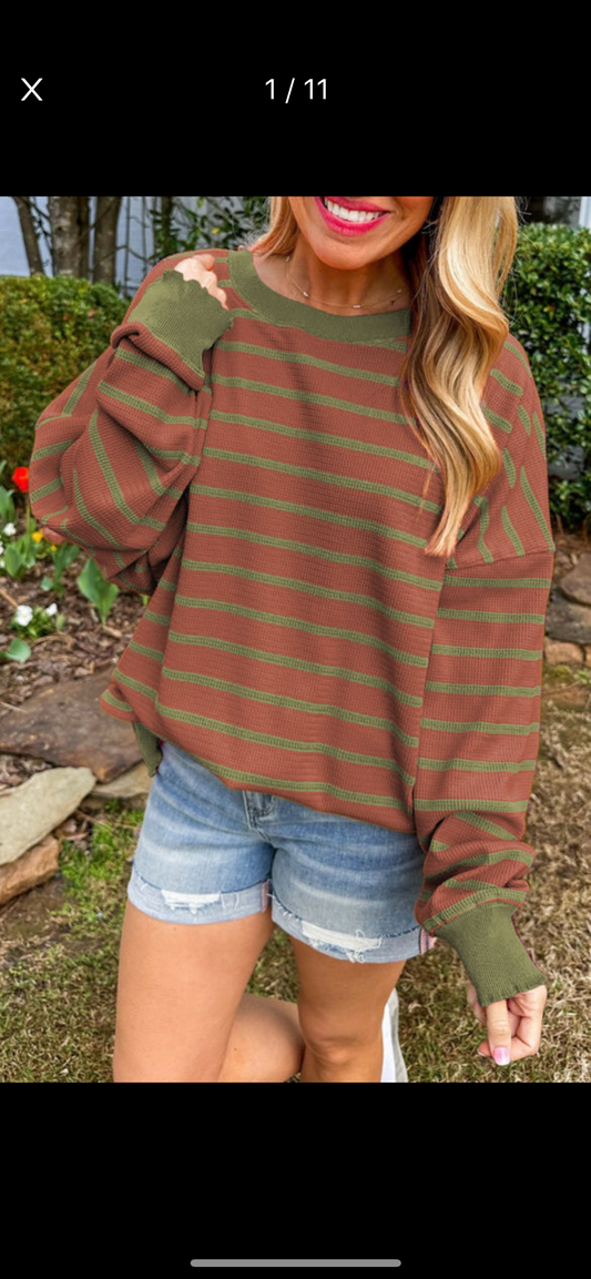 Striped Loose Sweater