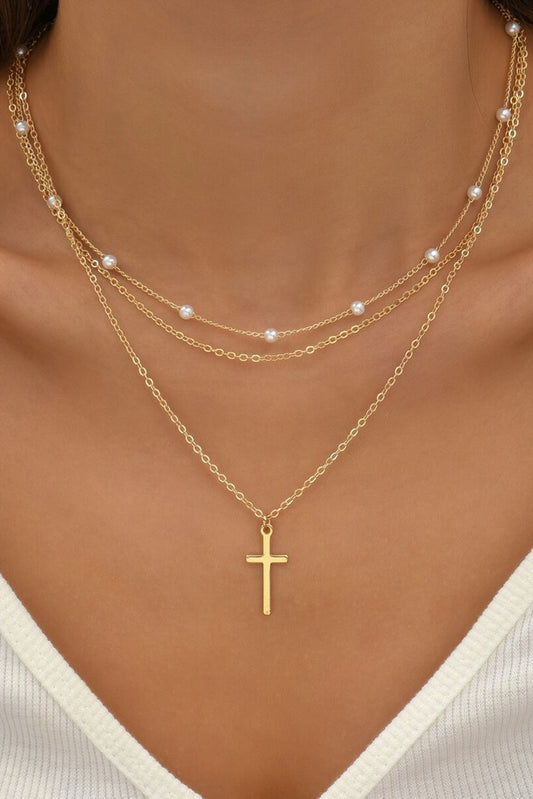 Gold Plated Cross Pendant