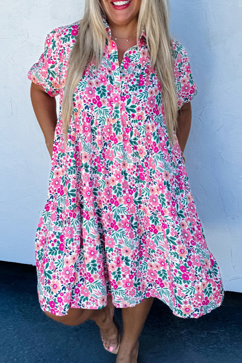 Pink Flower Dress