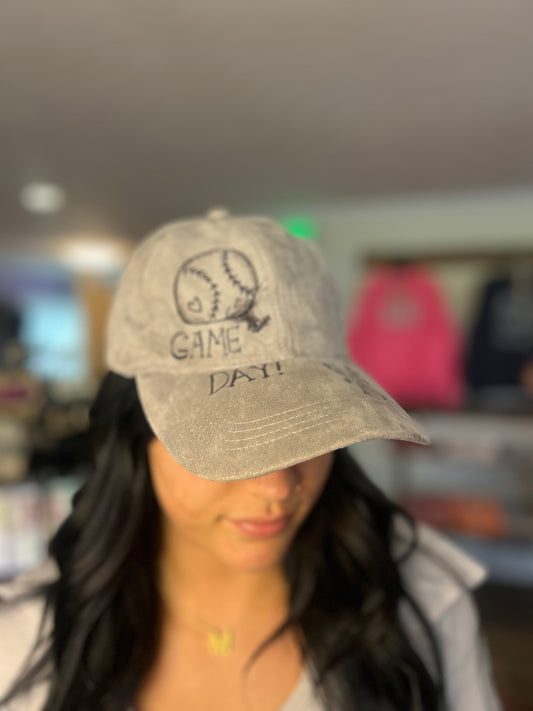 Suede Custom baseball cap