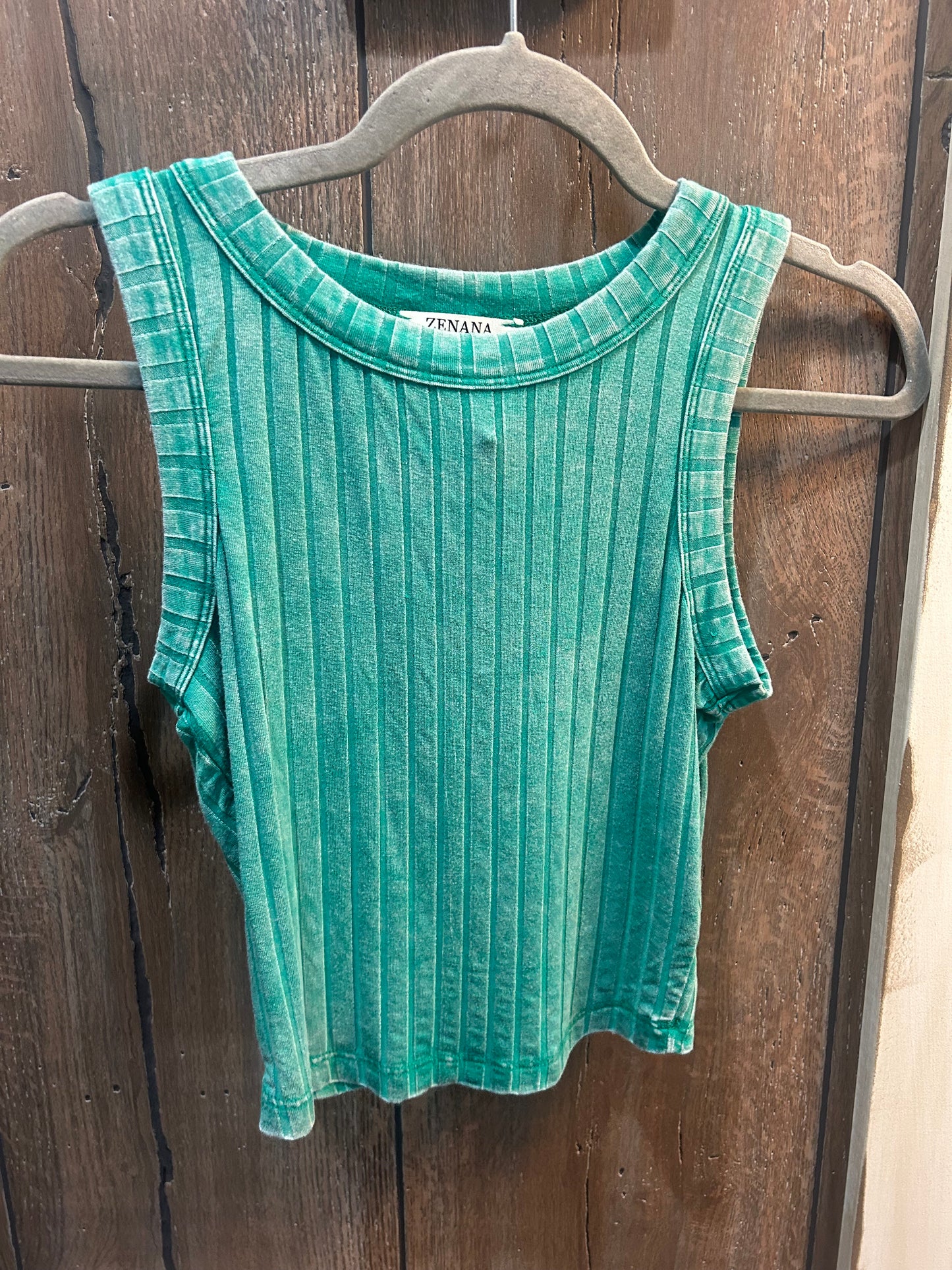 Green Crop Tank