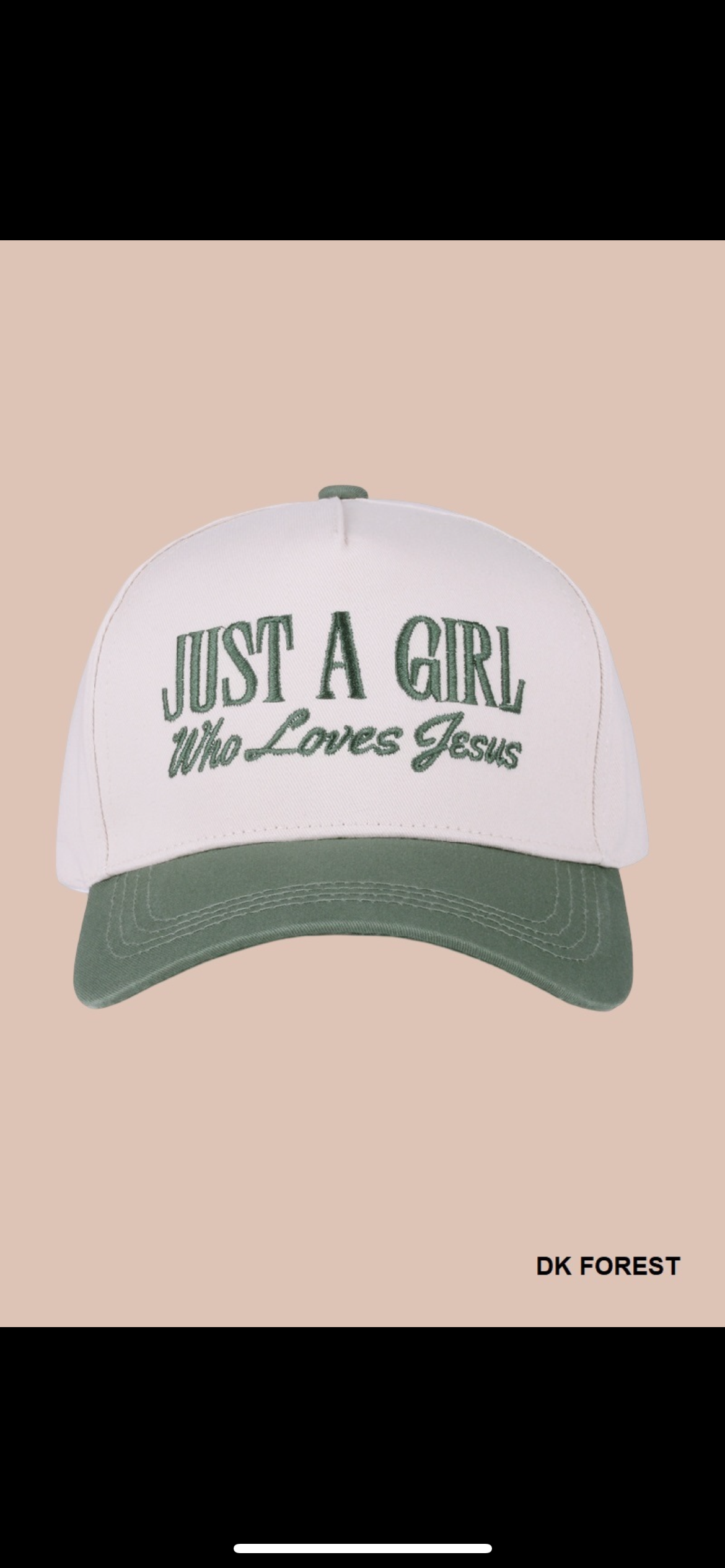 Just A Girl Who Loves Jesus Cap