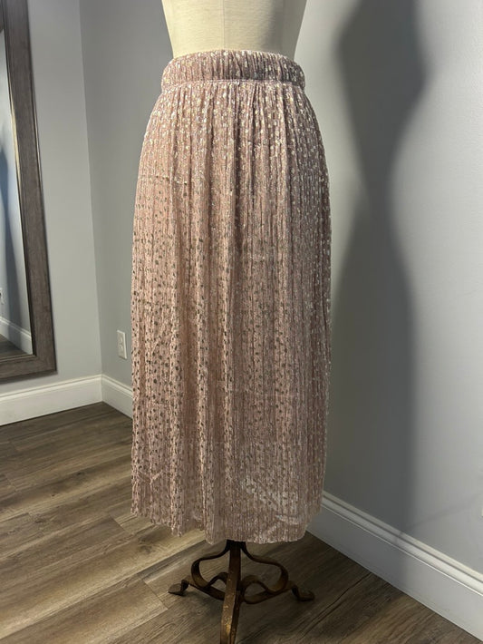 Glitter Dot Midi Skirt