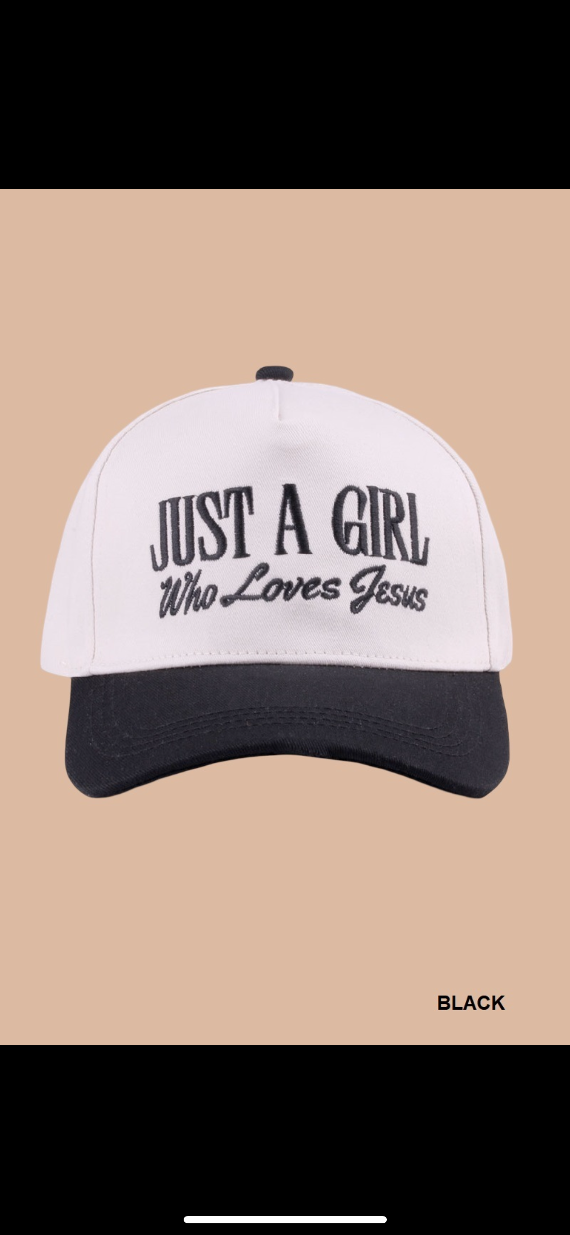 Just A Girl Who Loves Jesus Cap
