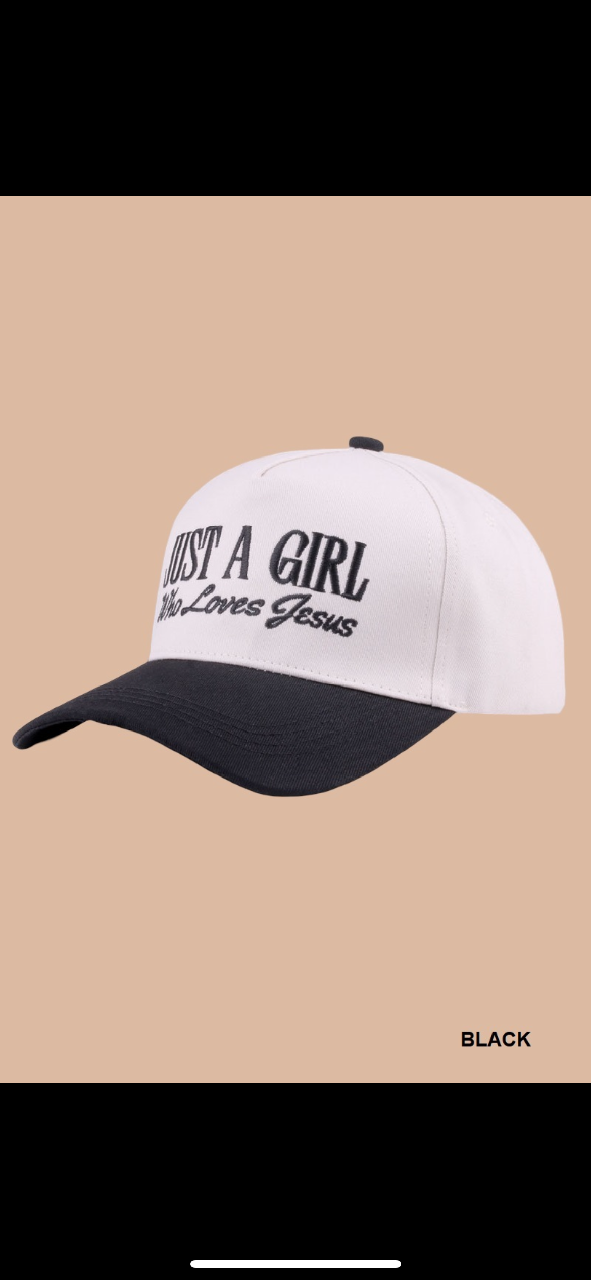 Just A Girl Who Loves Jesus Cap