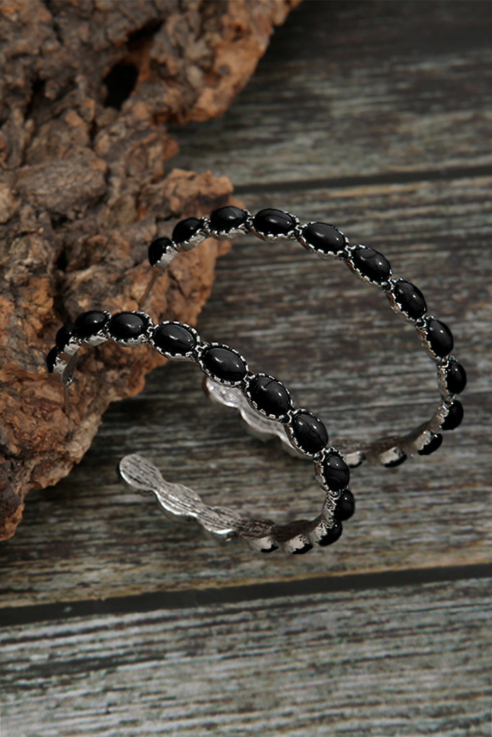 Black Gem Earrings