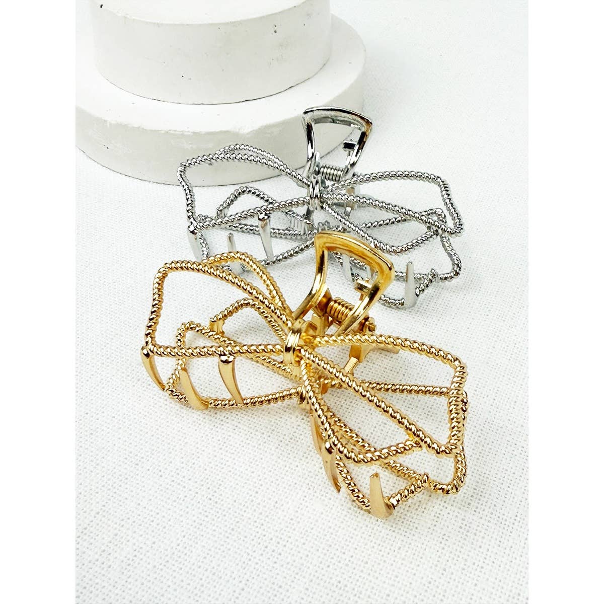 Metal Bow Shape Hair Claw Clips