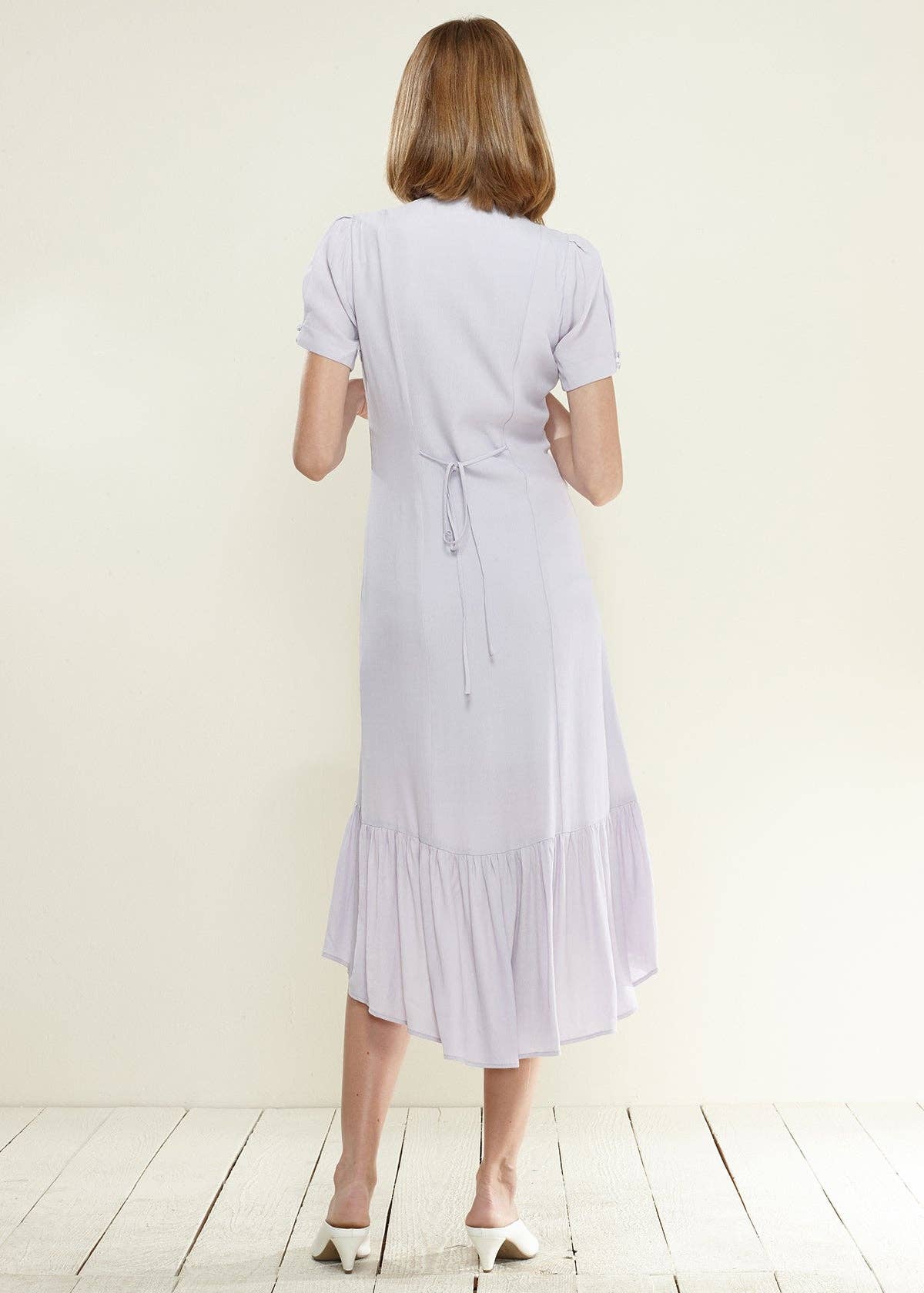 Nurode's V-Neck Mermaid Button Down Maxi Dress