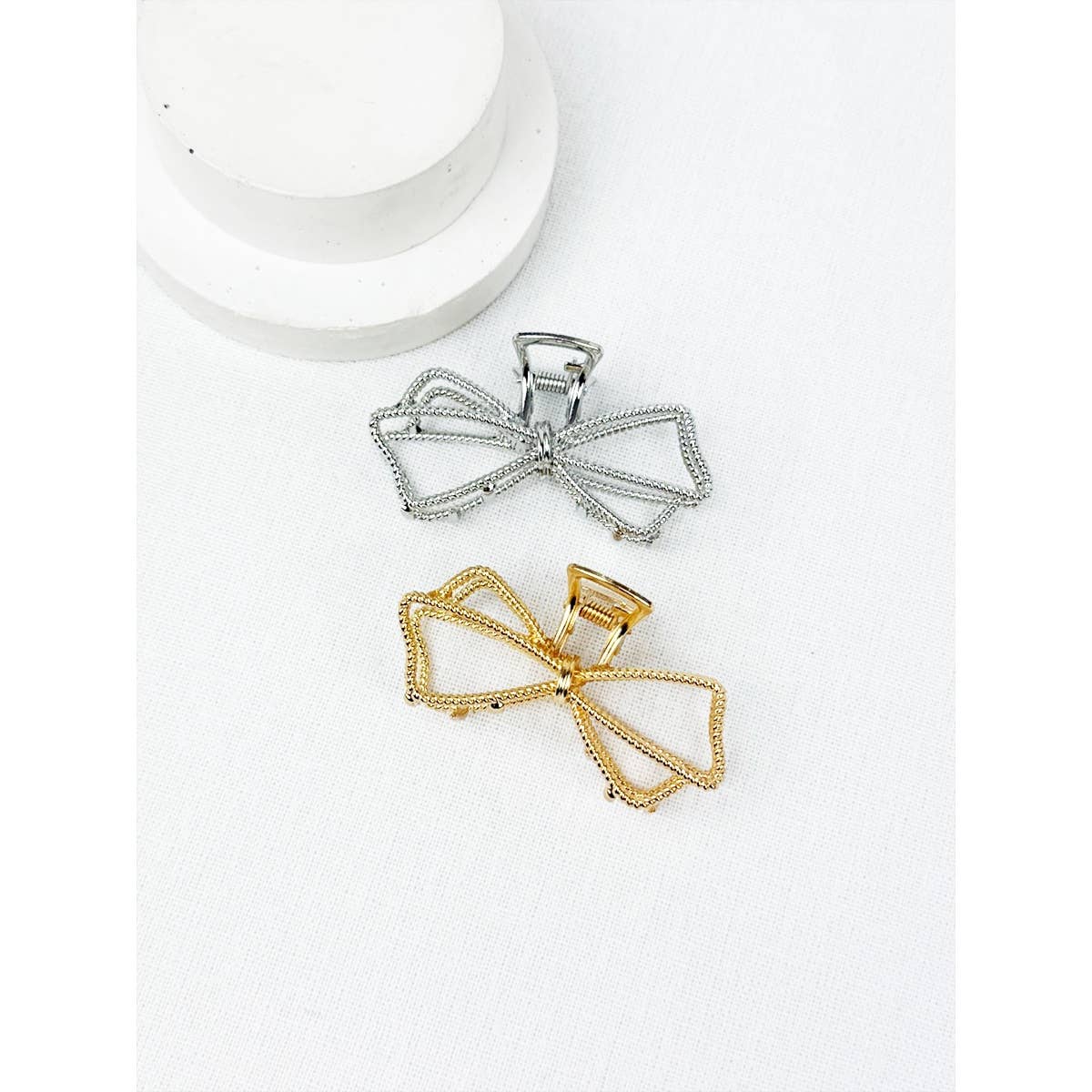 Metal Bow Shape Hair Claw Clips