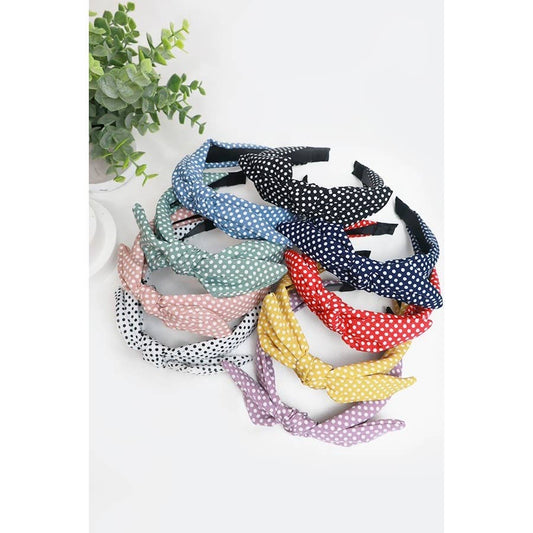 Polka Dot Ribbon Headband