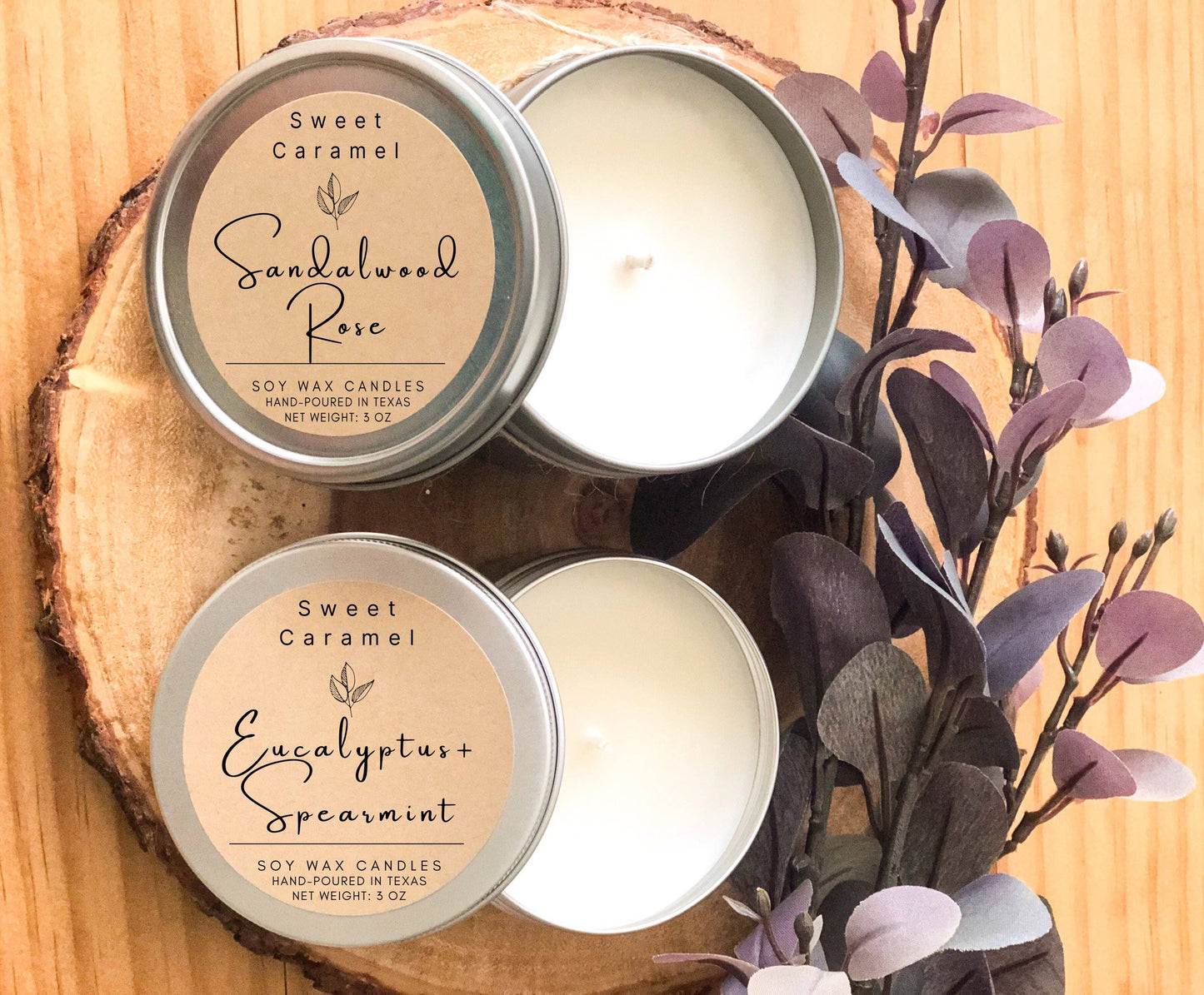 Handmade Soy Candles, 4 oz Candles, Scented, Vegan, Homemade