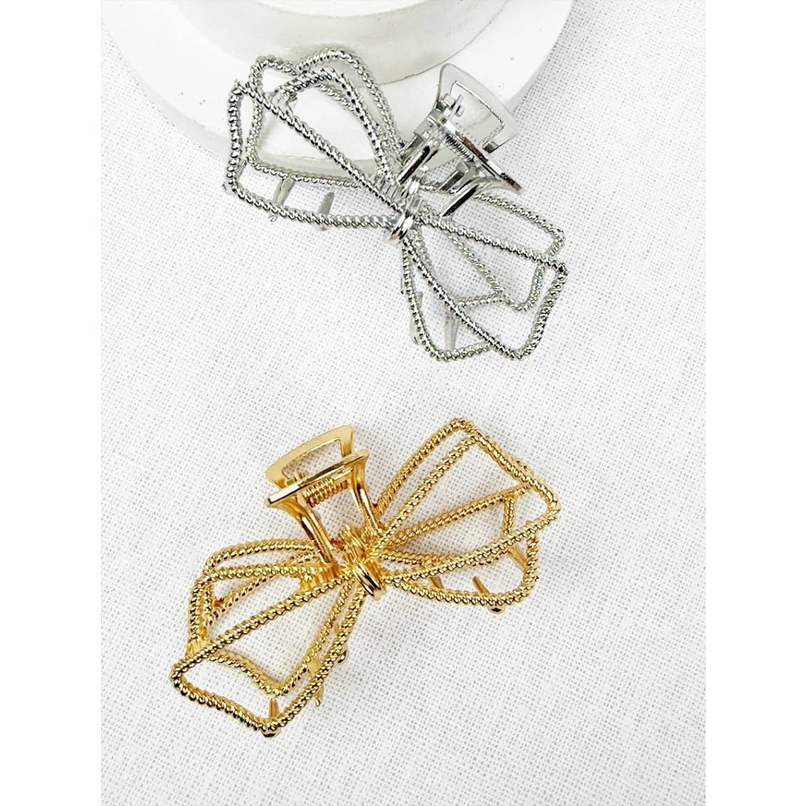Metal Bow Shape Hair Claw Clips