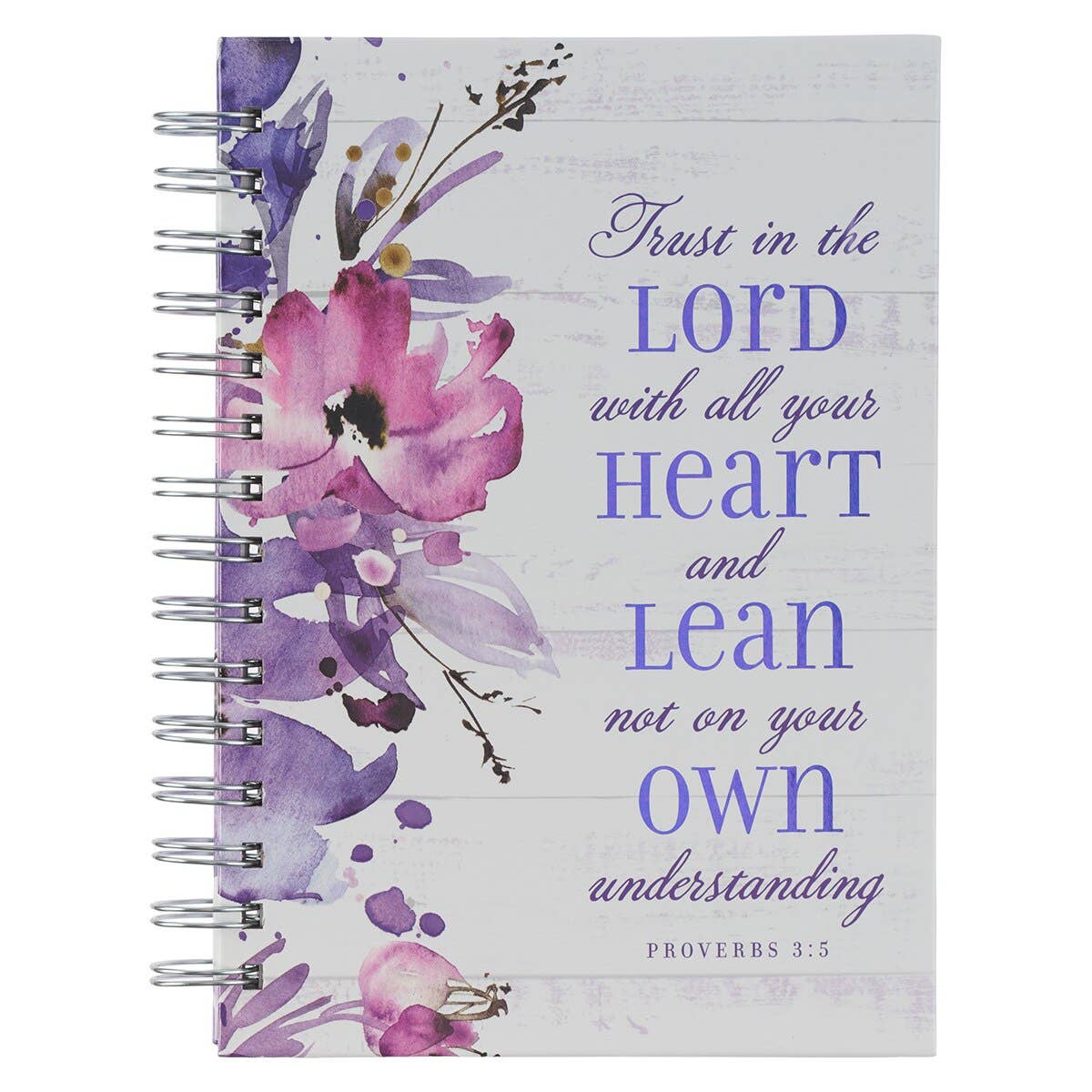 Journal Wirebound White/Purple Trust in the Lord Prov. 3:5