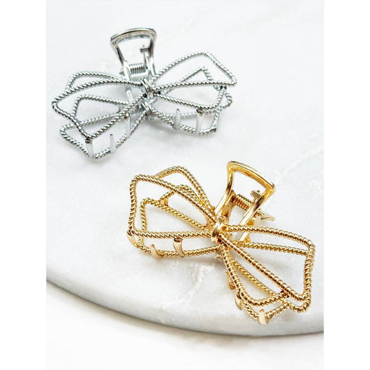 Metal Bow Shape Hair Claw Clips