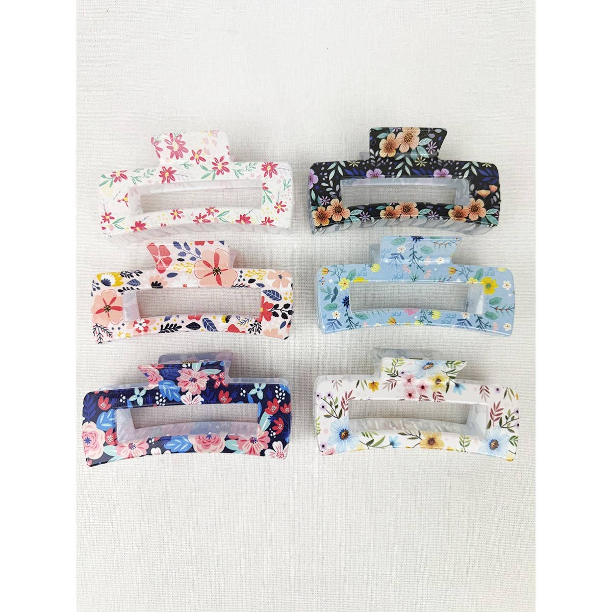 Pretty Flower Print Variety Designs Hair Claw